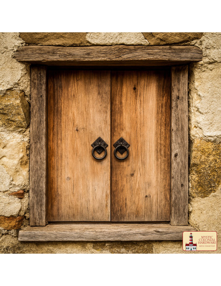 Maniglia rustica in ghisa per mobili