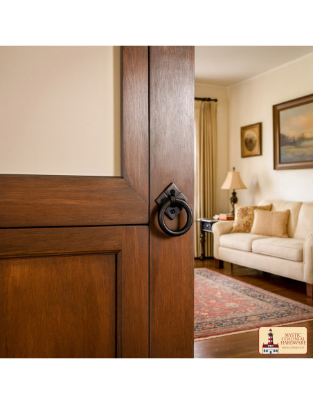 Maniglia rustica in ghisa per mobili