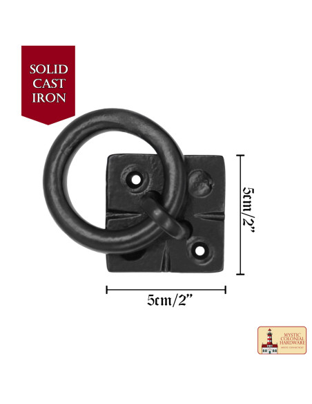 Maniglia rustica in ghisa per mobili