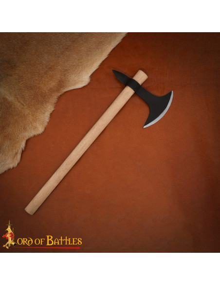 Ascia vichinga medievale in acciaio...