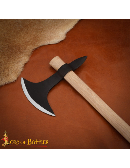 Ascia vichinga medievale in acciaio...