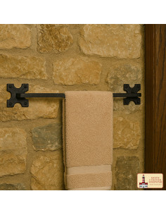  Porta-asciugamani medievale in ferro battuto fatto a mano