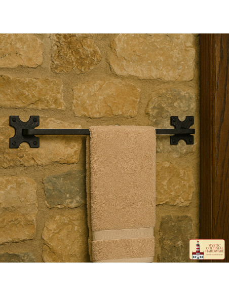  Porta-asciugamani medievale in ferro...