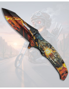Coltello Albainox design 3D Strada Teschio