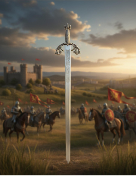 Spada Tizona Cid, finitura argento