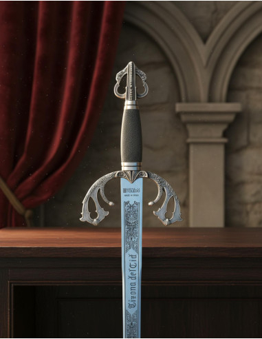 Spada Tizona Cid, finitura argento
 Dimensione-Naturale