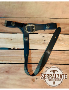 Cintura Esploratore del Nord con Fibbia Intagliata, nera