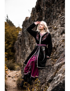 Cappotto vichingo per donna Birka Skadi, colore nero 2