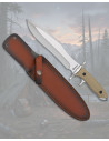 Coltello tattico Albainox manico G10 con custodia in pelle