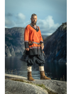 Tunica corta vichinga modello Freydis, colore arancione 2