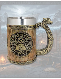Mug XXL in resina modello Albero Viking