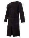 Tunika medievale in suede modello Arwin, colore nero