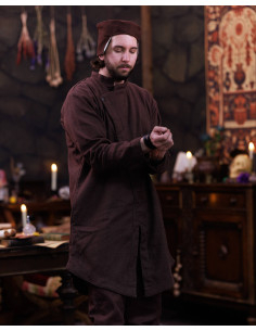 Tunica medievale in cotone modello Oberón, colore marrone