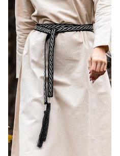 Cintura unisex modello Veigga nera con ricami 2