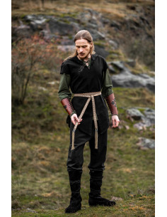 Cintura unisex modello Veigga beige con ricami 2