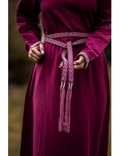 Cinturino unisex modello Veigga, rosso con ricami 2