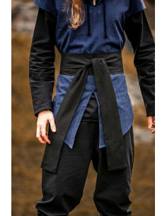 Cintura unisex modello Torben, lino nero