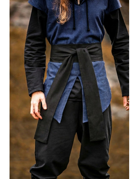 Cintura unisex modello Torben, lino nero