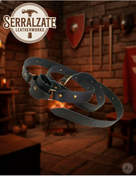 Cintura medieval con tahalí per...