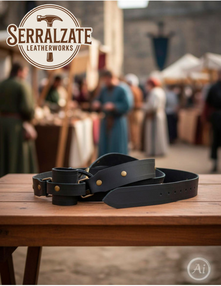 Cintura medieval con tahalí per...