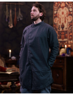 Tunica medieval in lana modello Oberon, colore grigio 2