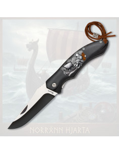Coltello Albainox Viking con manico in stamina nera