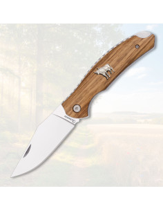 Coltello tascabile Albainox toro, manico in legno