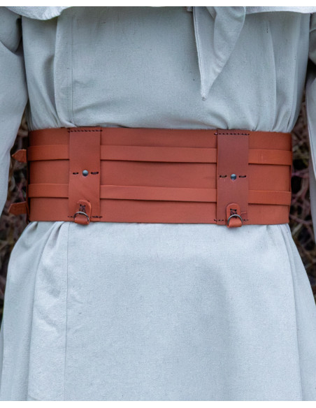 Cintura medieval doppia in cuoio...