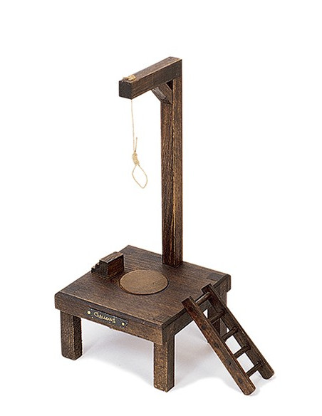 Forca medievale (14x14x30 cm.)