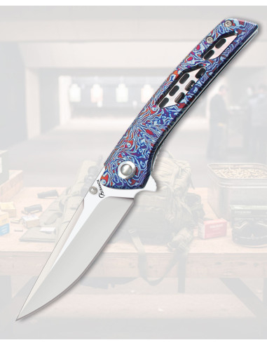 Coltello Albainox decorato 3D, bloccaggio Frame Lock