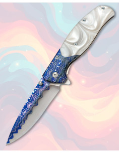 Coltello Albainox in acciaio 3D decorato in acrilico