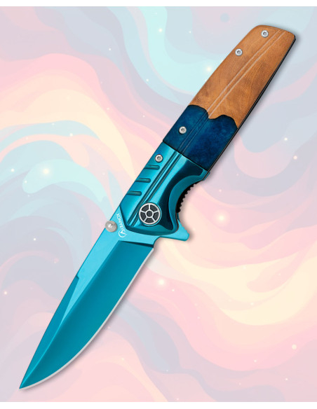 Coltello Albainox blu, manico in...