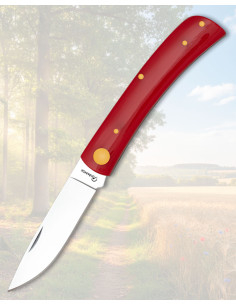 Coltello da campo rosso Albainox modello Campagna, lama...