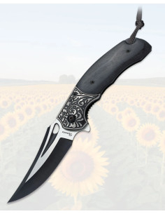 Navaja Albainox Stamina Nera Lama Intagliata Inox