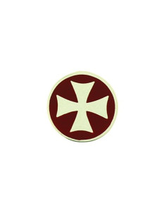 Spilla Croce Templare in argento