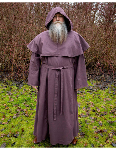 Abito da monaco in cotone modello Adson, colore marrone