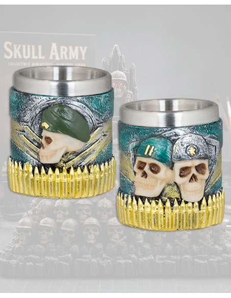 Vaso da shot in resina Tole10 Skull...