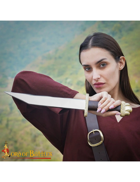 Coltello vichingo Seax con fodero in...