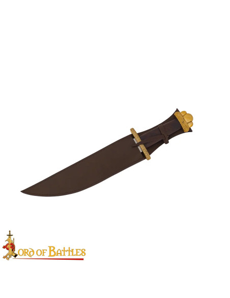 Coltello vichingo Seax con fodero in...