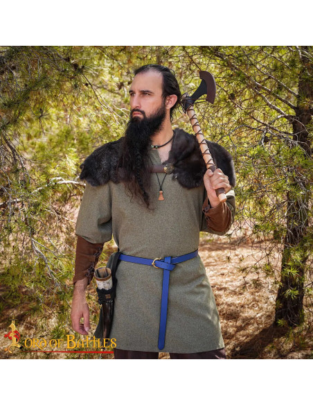 Ascia vichinga forgiata a mano con...