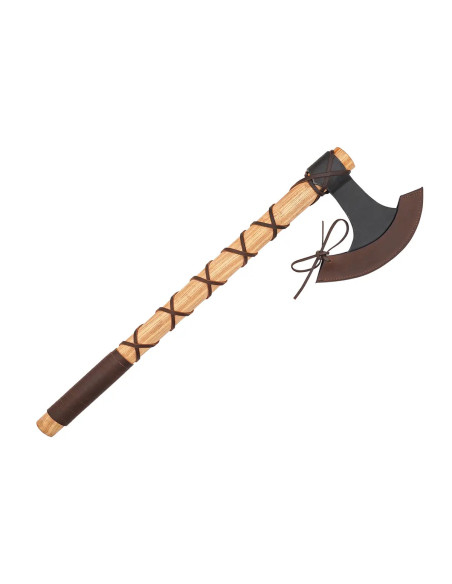 Ascia vichinga forgiata a mano con...