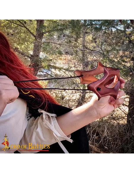 Maschera di pelle marrone per LARP