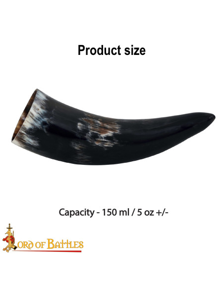 Corno vichingo naturale per bere con...