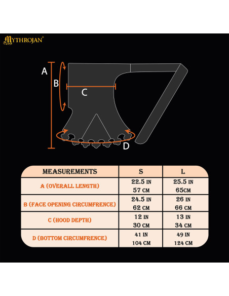 Gugel medieval in lana modello...