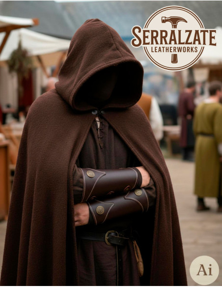 Bracciali storici in pelle marrone...