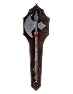 Ascia del XIV-XV secolo con supporto