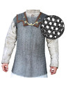 Lorica Hamata cotta di maglia in acciaio dolce rivettata (6 mm.)
