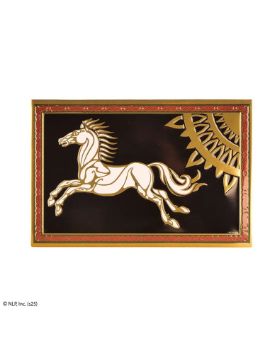 Targa in alluminio Bandiera di Rohan, Il Signore degli Anelli