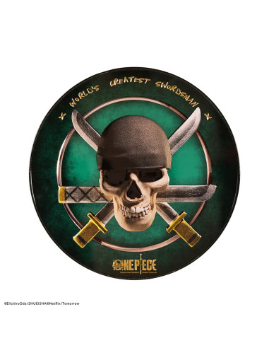 Piatto rotondo in alluminio Zoro One Piece, 30 cm