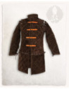 Gambesone medieval in pelle scamosciata modello Arthur, colore marrone